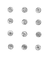 Birth Month Flower Pendant - Jana Reinhardt Ltd