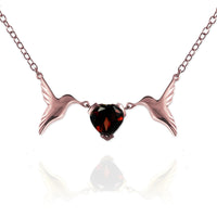 Hummingbird Heart Necklace - Jana Reinhardt Ltd