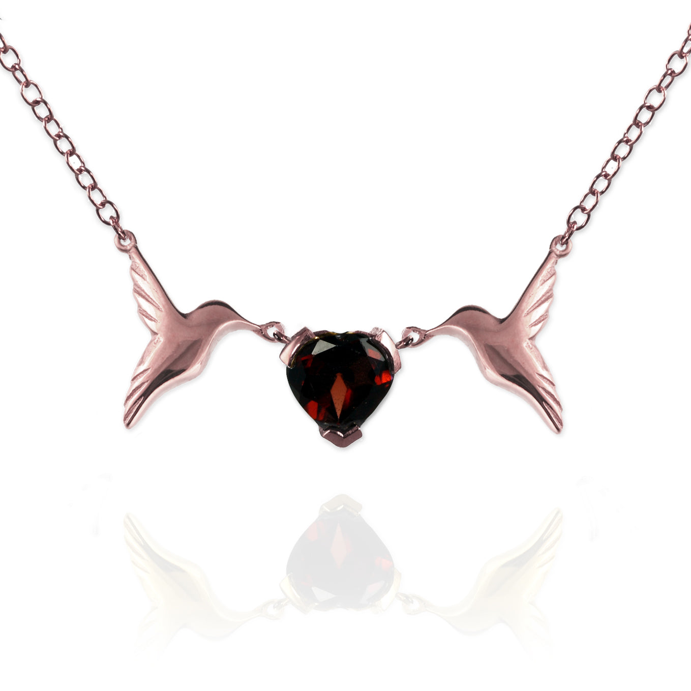 Hummingbird Heart Necklace - Jana Reinhardt Ltd