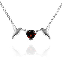 Hummingbird Heart Necklace - Jana Reinhardt Ltd