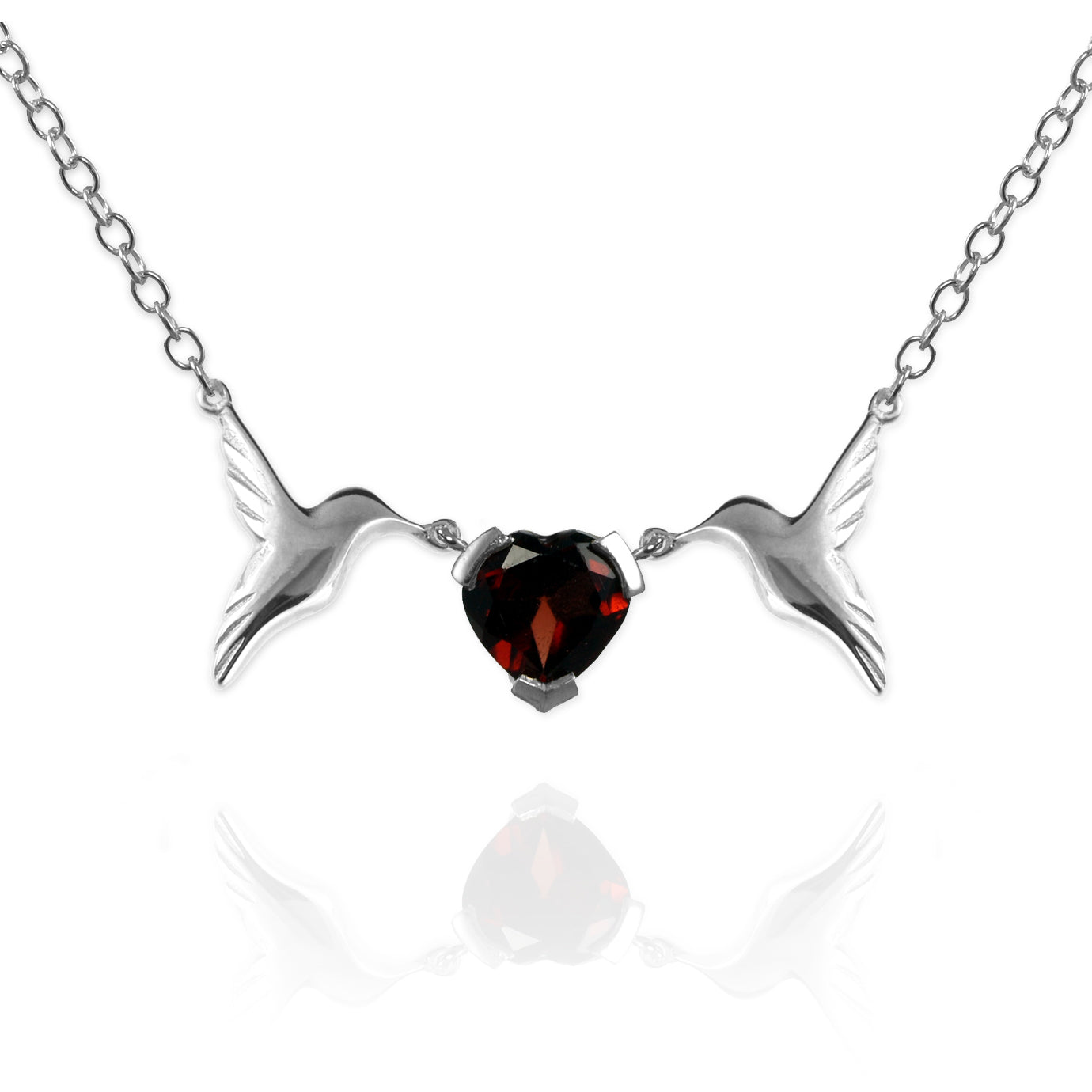 Hummingbird Heart Necklace - Jana Reinhardt Ltd