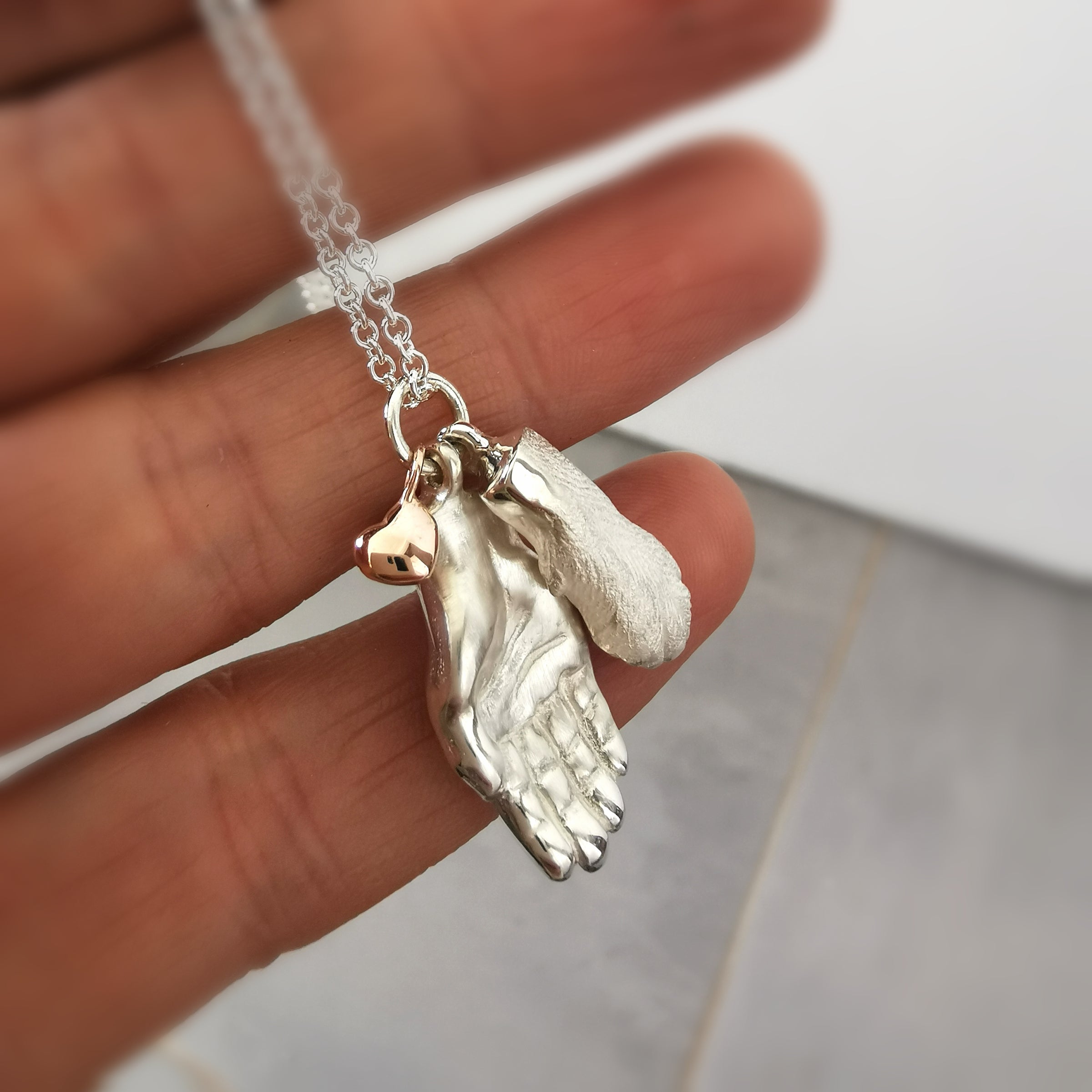 Dog Paw and Hand Necklace - Jana Reinhardt Ltd