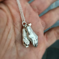 Dog Paw and Hand Necklace - Jana Reinhardt Ltd