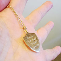 SAMPLE SALE gold plated Crest Pendant with Gemstones - Jana Reinhardt Ltd