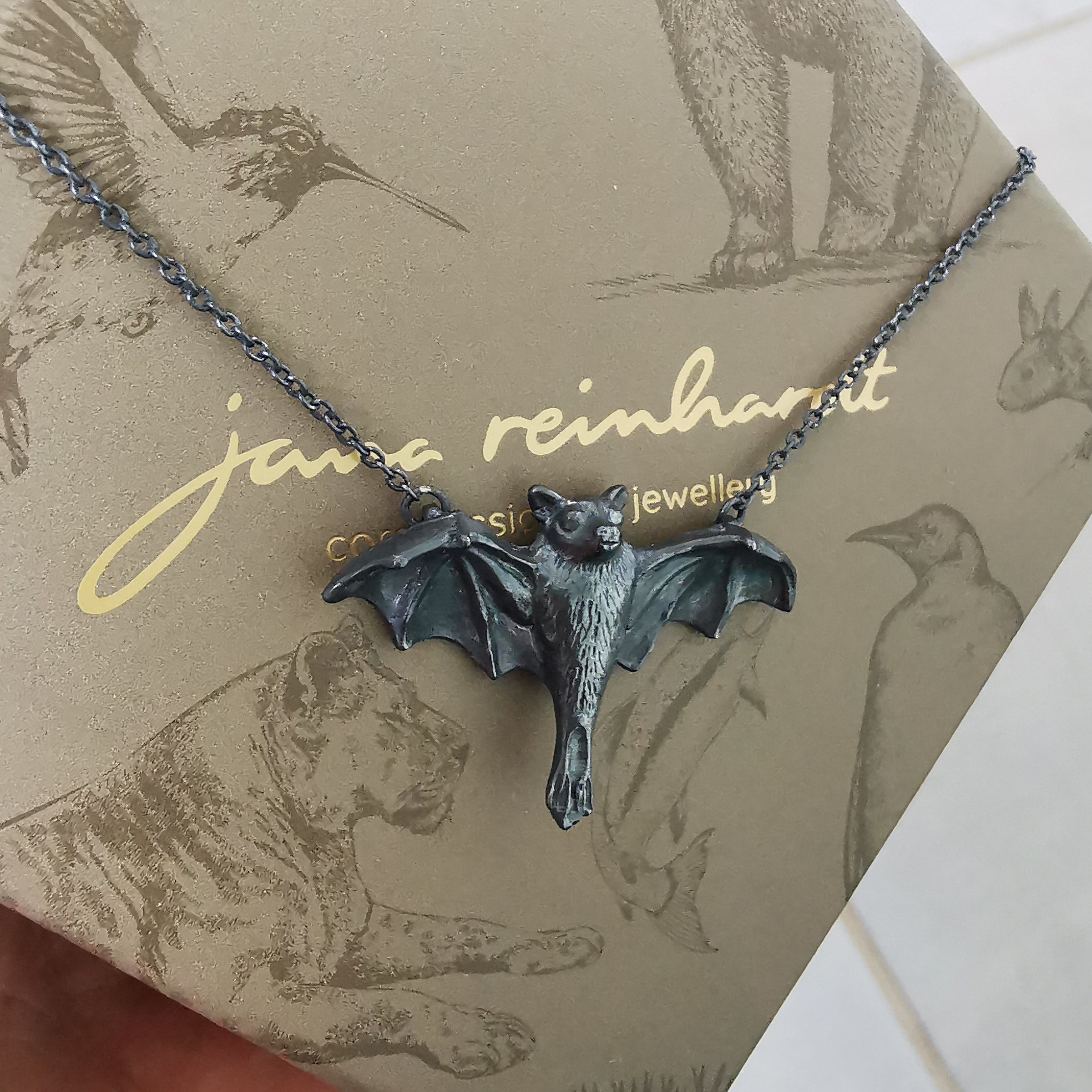 Limited Edition Black Bat Necklace