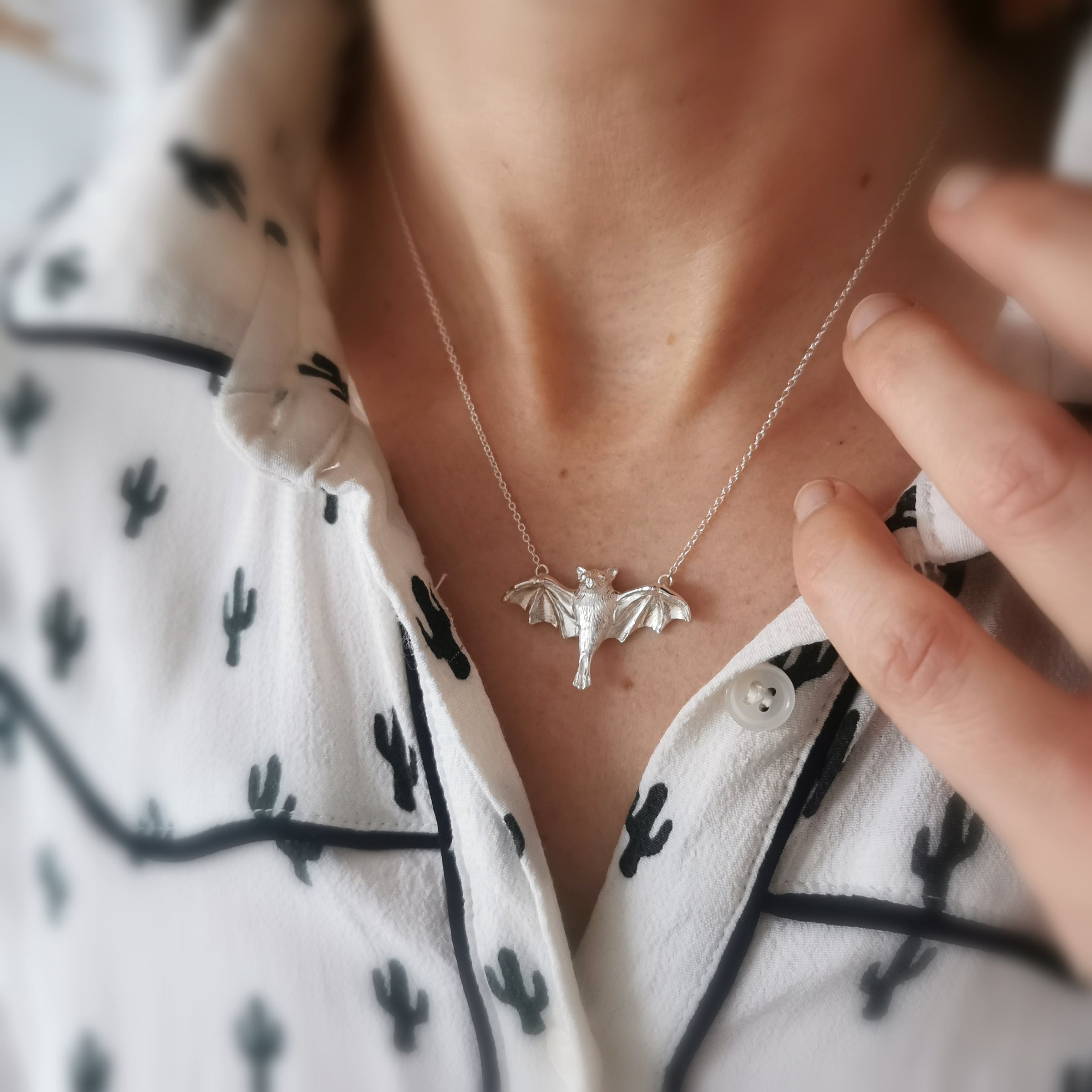 SAMPLE SALE Bat Necklace - Jana Reinhardt Ltd
