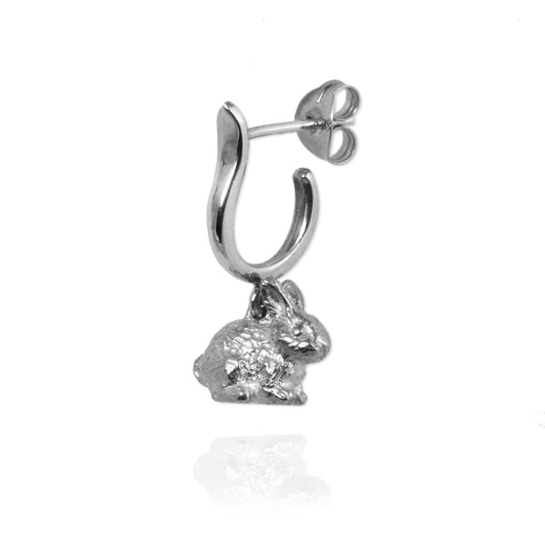 Sterling silver hotsell rabbit earrings