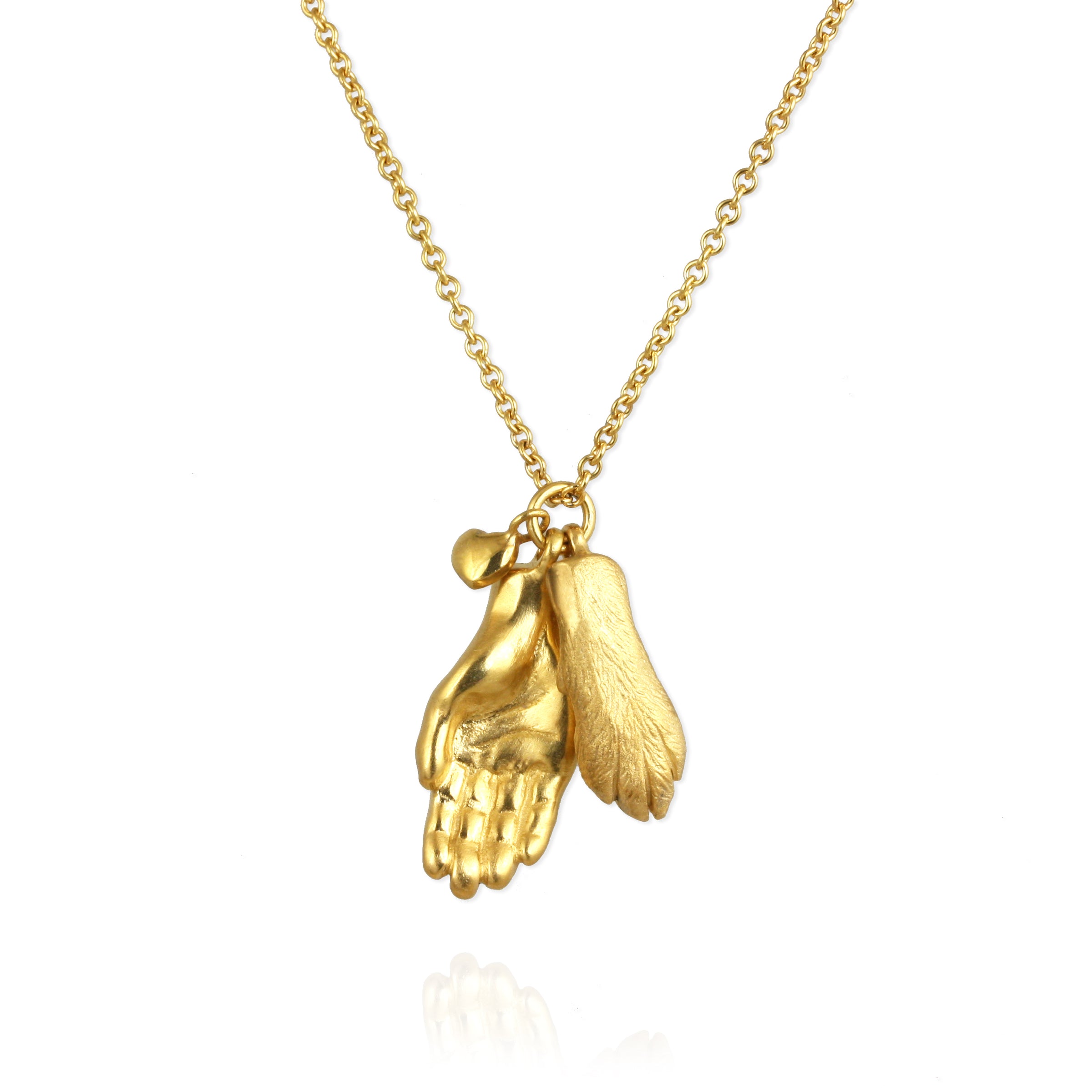 Dog Paw and Hand Necklace - Jana Reinhardt Ltd