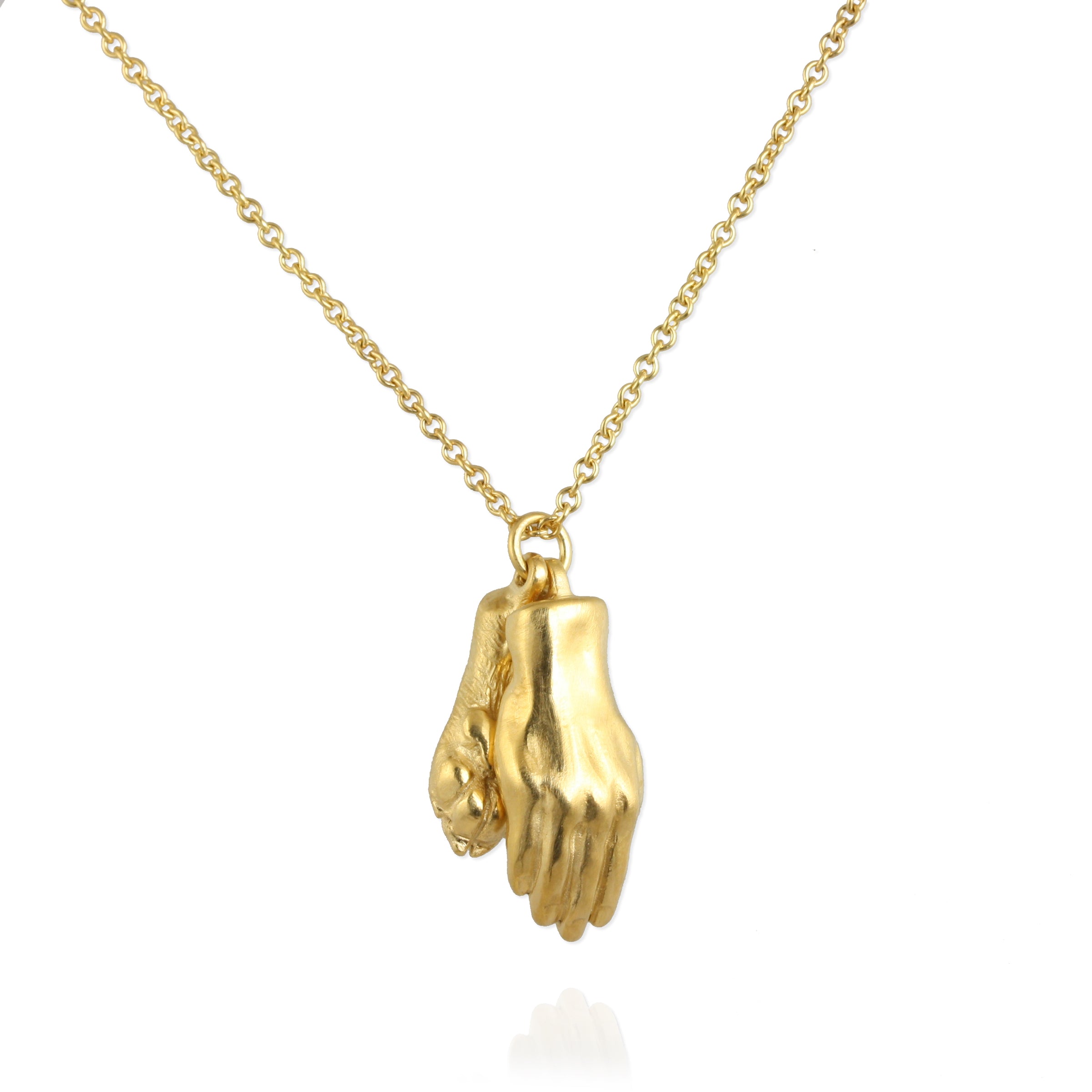 Dog Paw and Hand Necklace - Jana Reinhardt Ltd