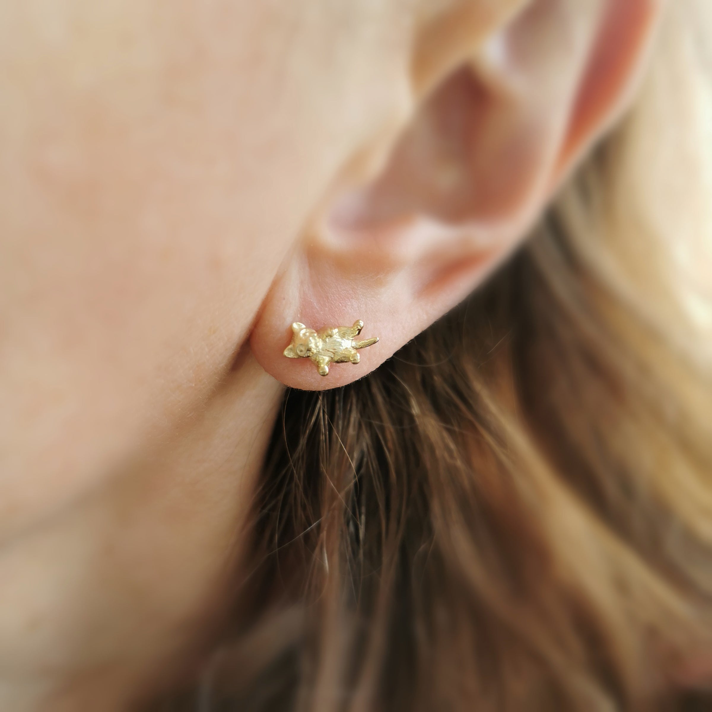 Kitten Ear Studs