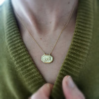 SAMPLE SALE Vintage Puppy Tile Necklace - Jana Reinhardt Ltd