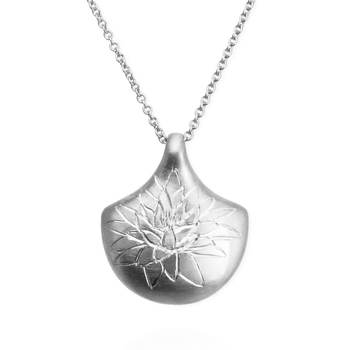 SALE Birth Month Flower Pendant (Scallop shaped)