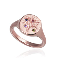 Family Tree Ring with Birthstones - Jana Reinhardt Ltd