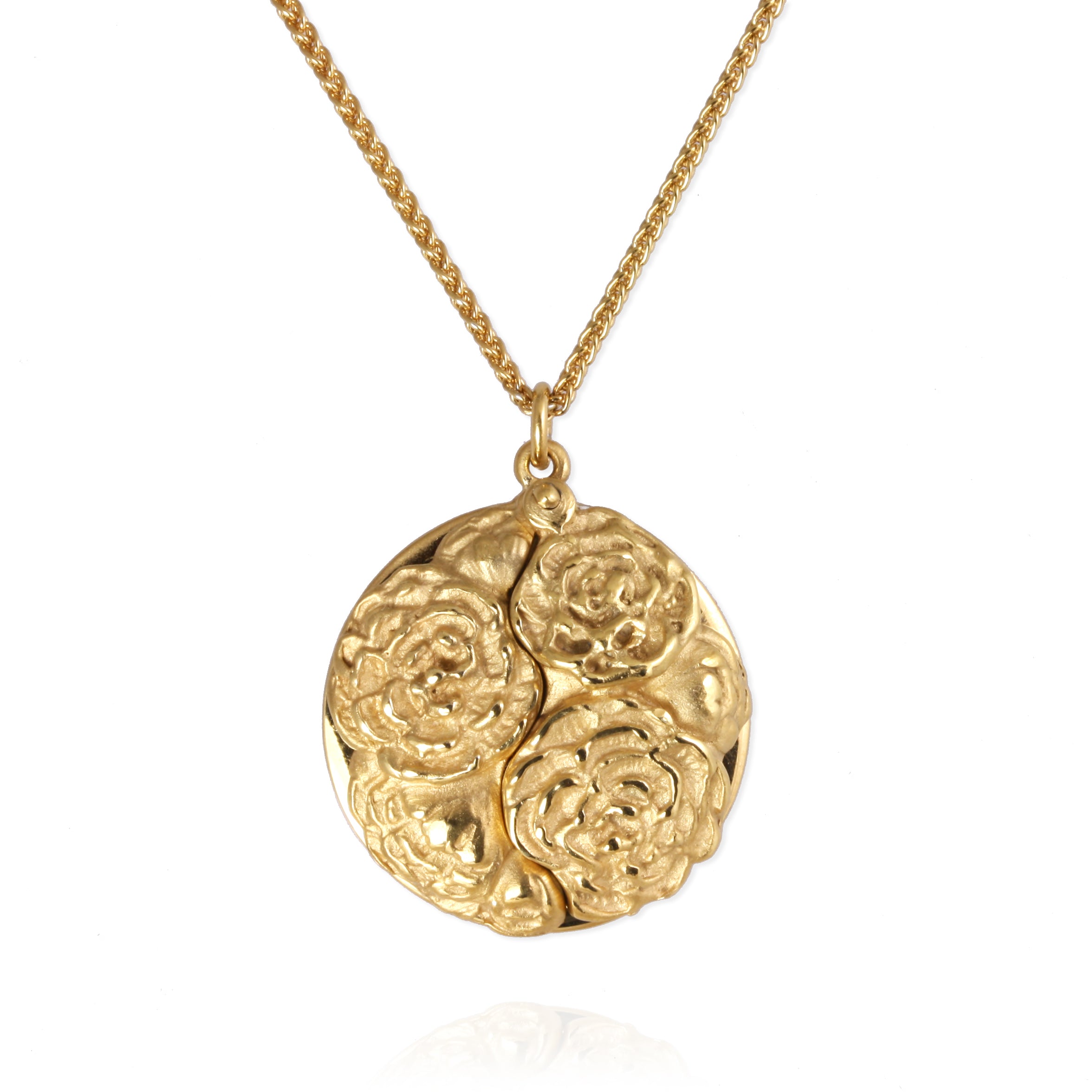 SAMPLE SALE gold plated Bouquet Locket - Jana Reinhardt Ltd