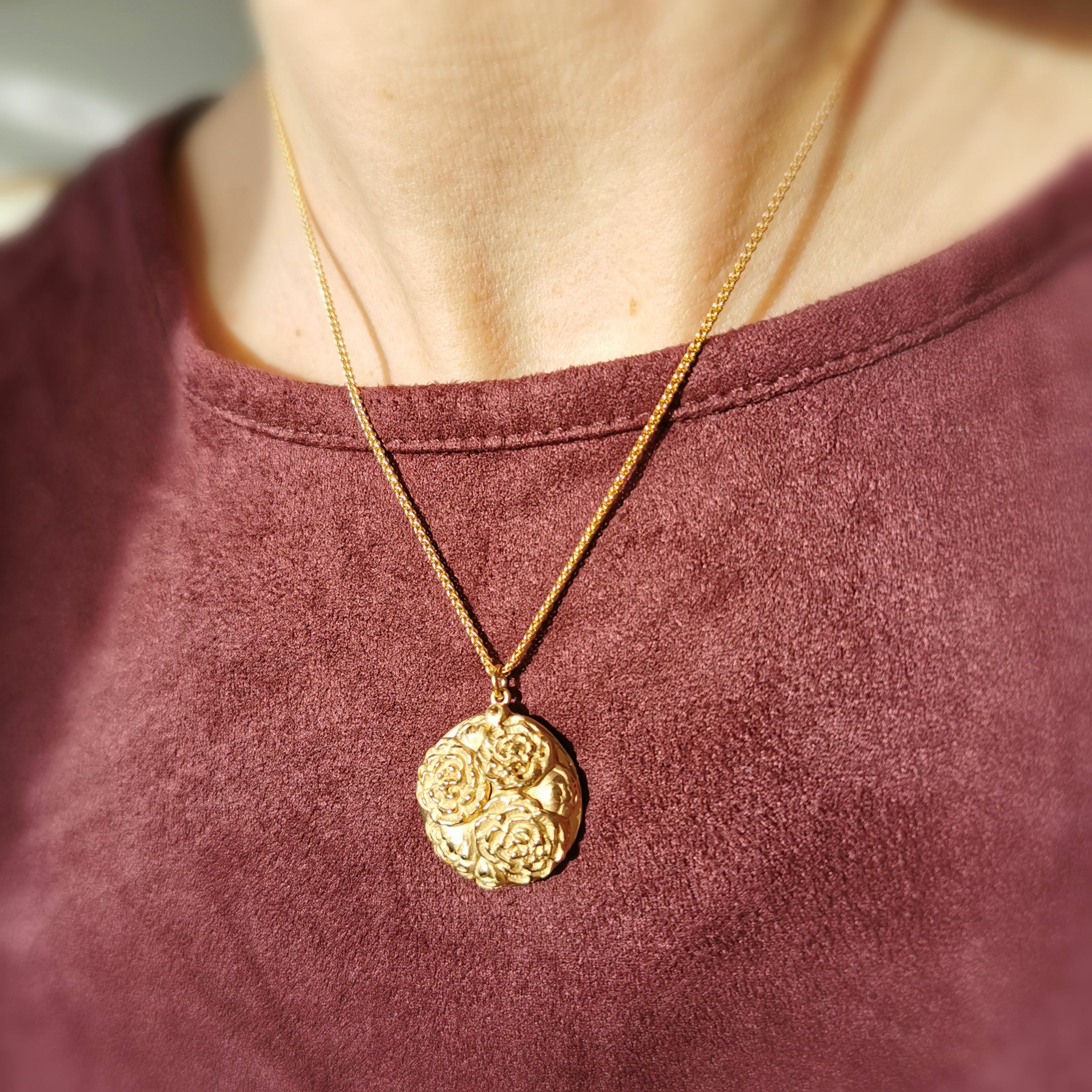 SAMPLE SALE gold plated Bouquet Locket - Jana Reinhardt Ltd