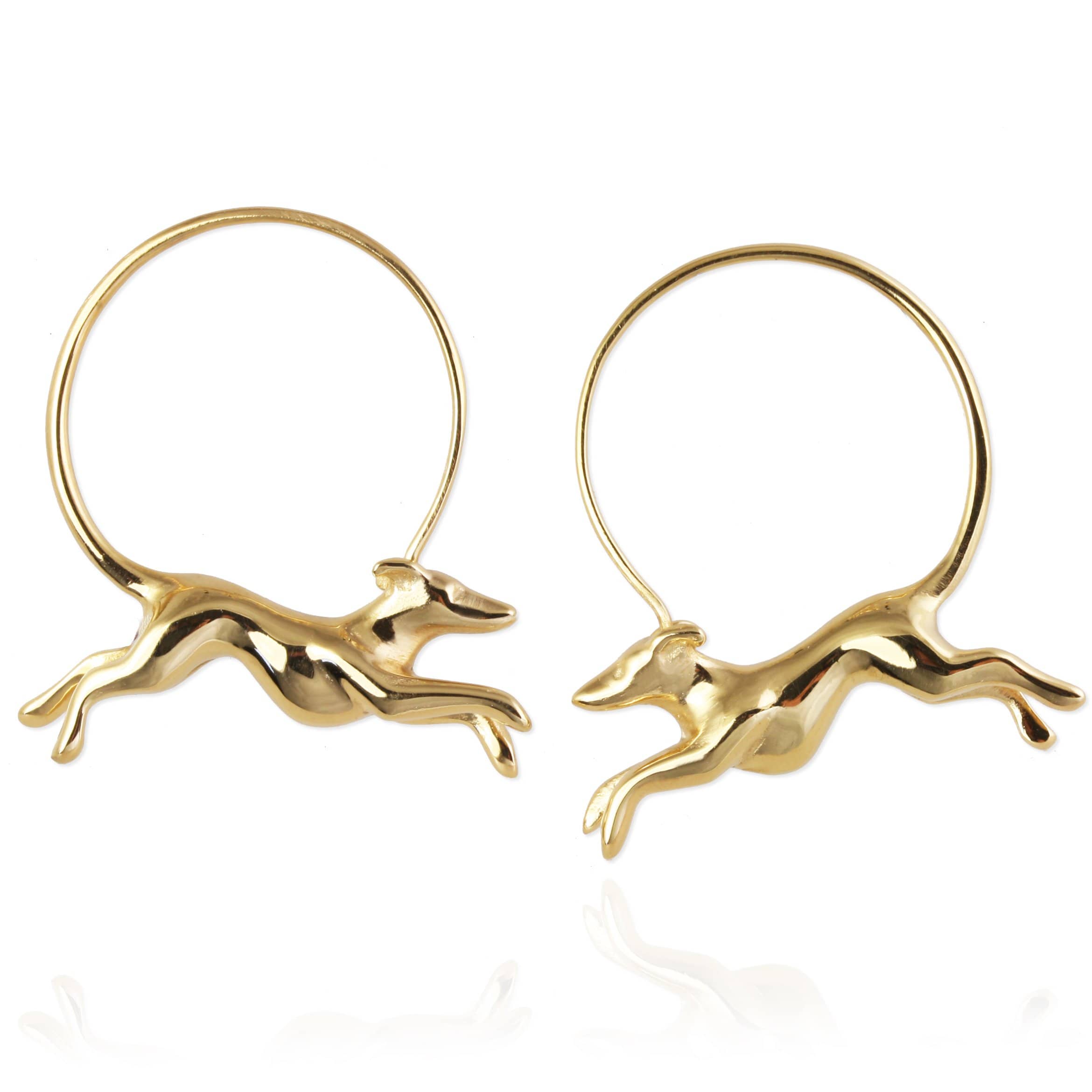 Greyhound Hoop Earrings - Jana Reinhardt Ltd