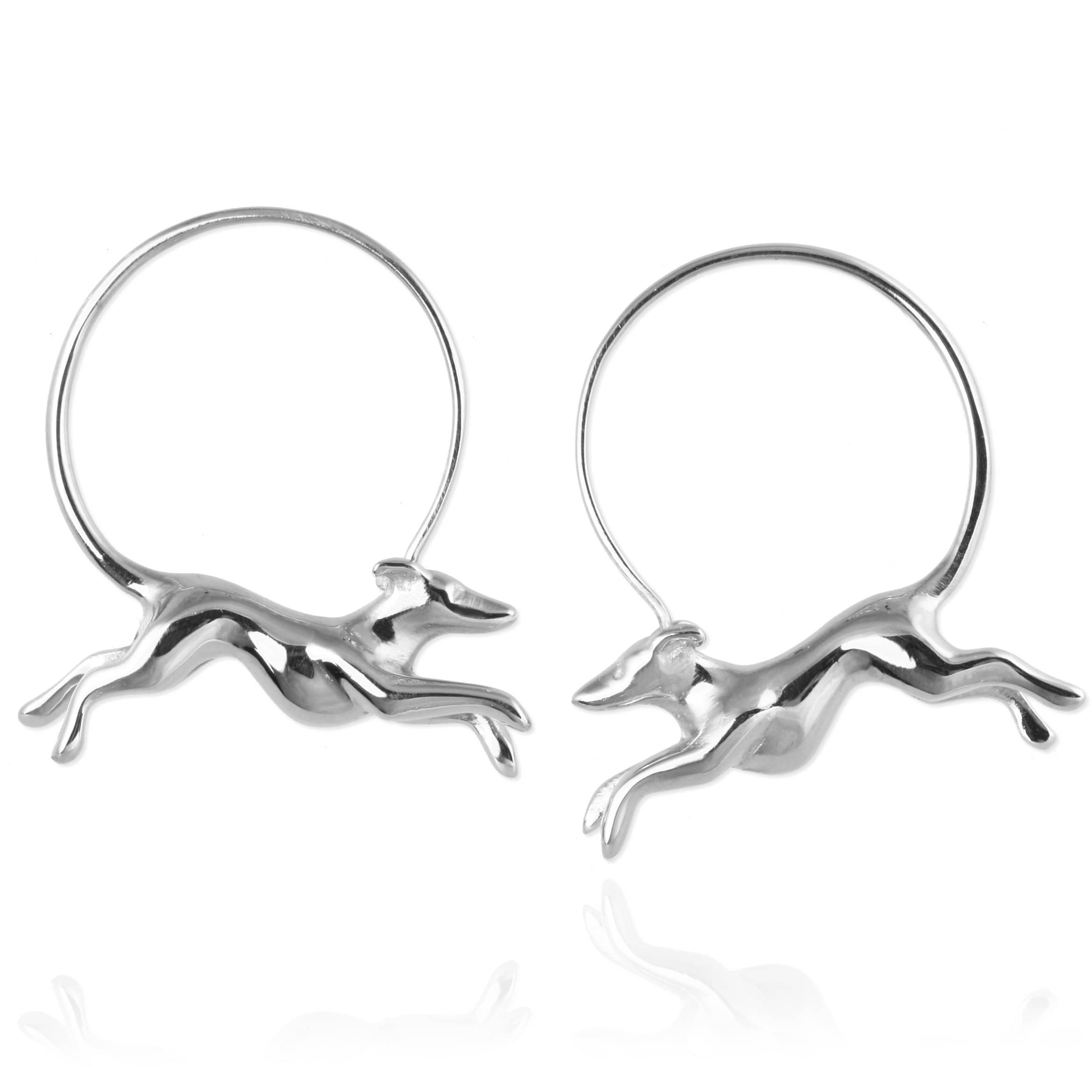 Greyhound Hoop Earrings - Jana Reinhardt Ltd