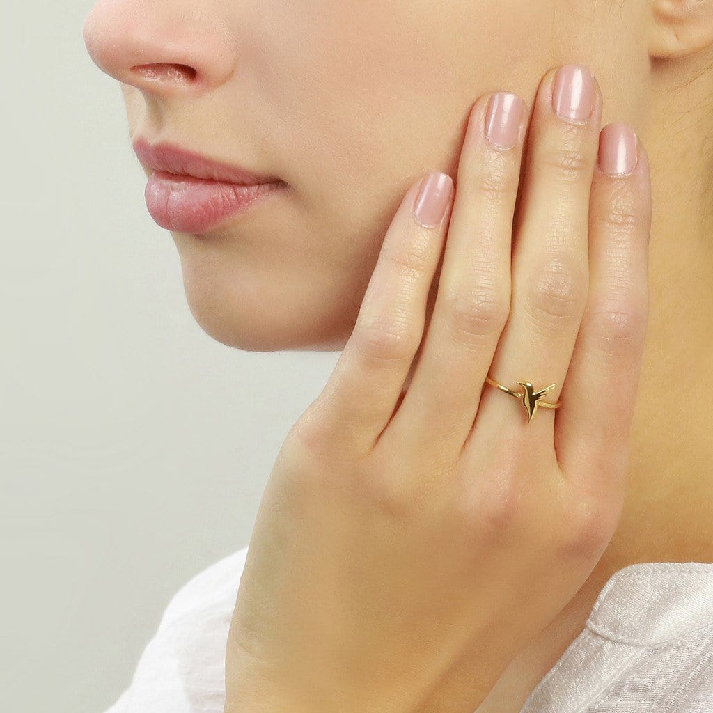 Tiny Hummingbird Ring - Jana Reinhardt Ltd