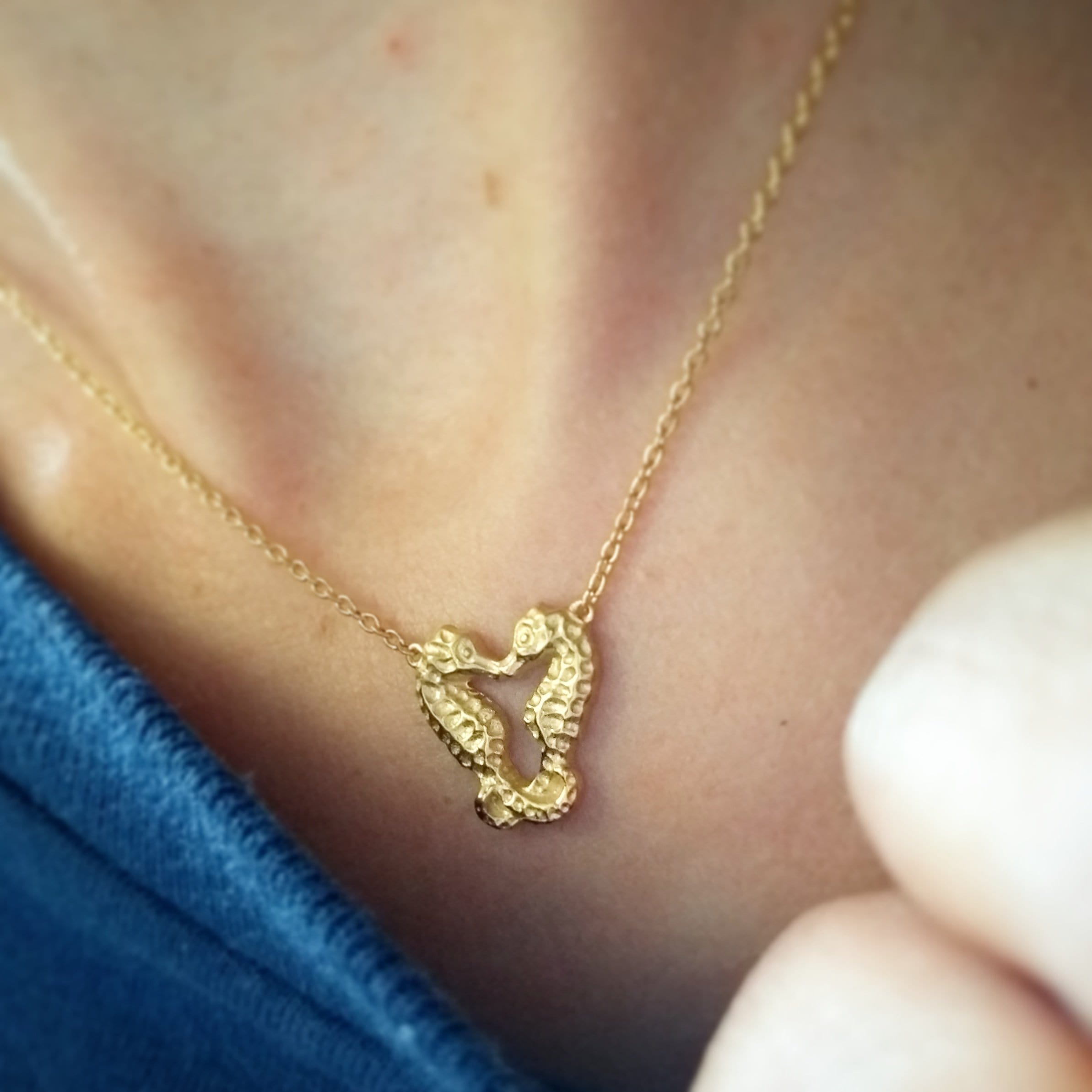 Tiny Seahorse Necklace - Jana Reinhardt Ltd