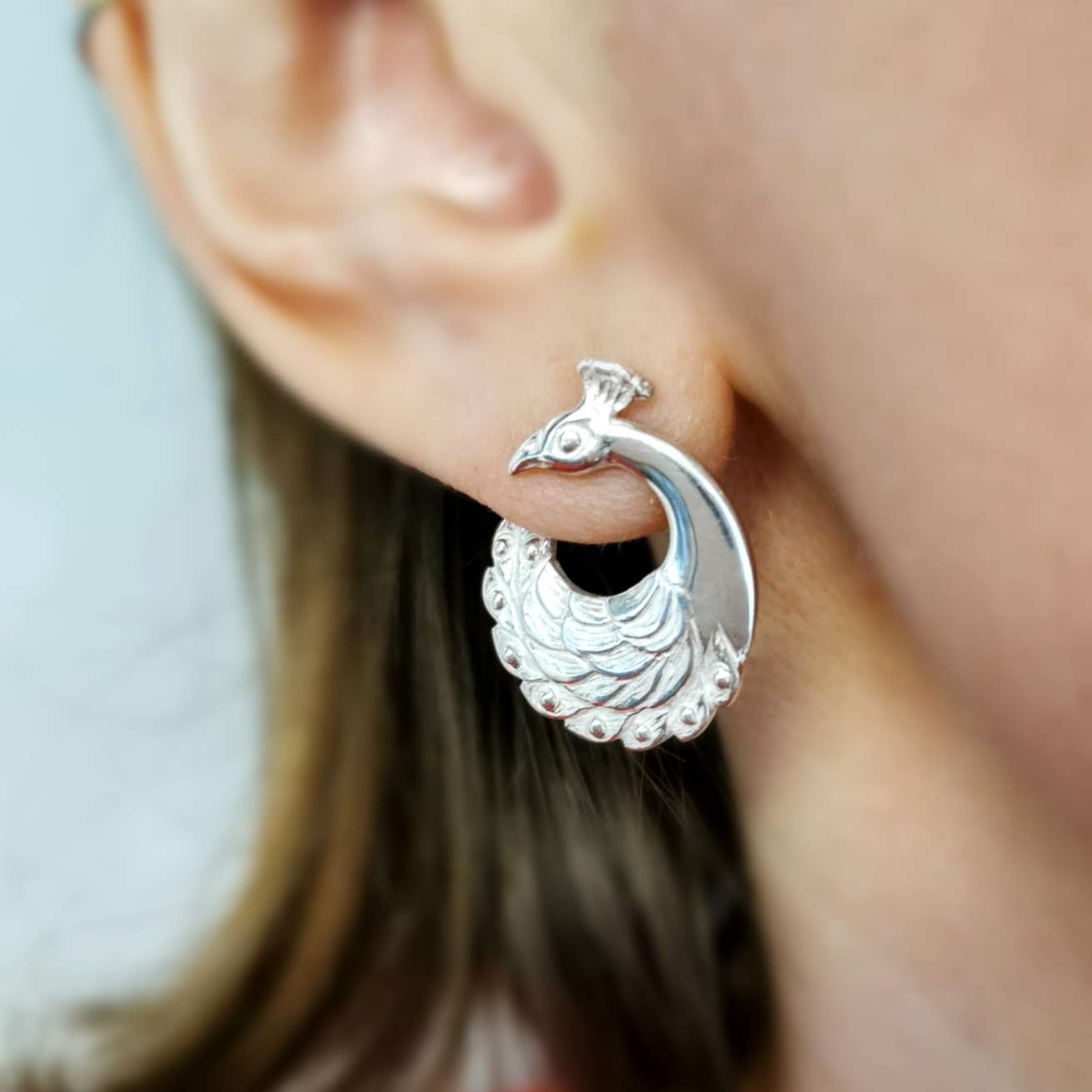 Peacock Earrings - Jana Reinhardt Ltd