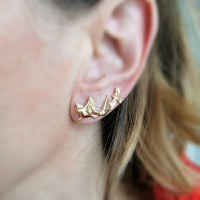 Garden Birds Ear Climbers - Jana Reinhardt Ltd