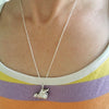 Knees To Chest Yoga Lady Necklace