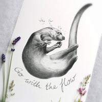 Otter Art Print - Jana Reinhardt Ltd