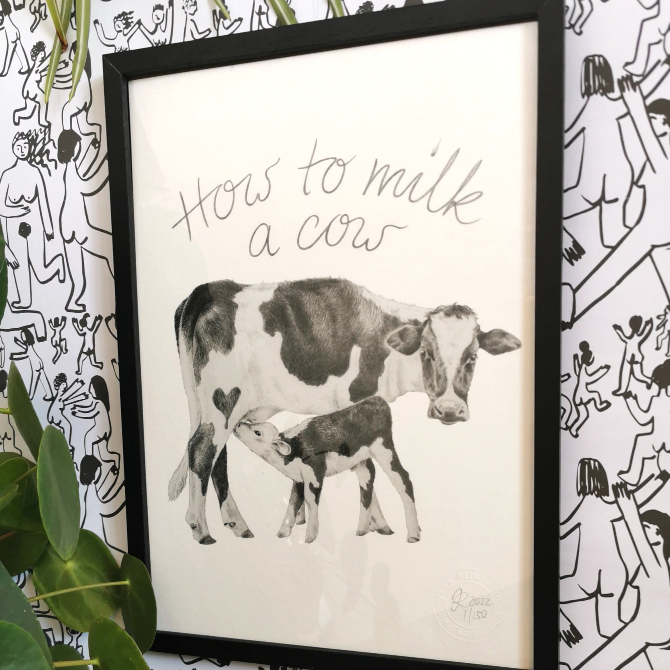 Cow Art Print - Jana Reinhardt Ltd
