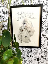 Monkey Art Print - Jana Reinhardt Ltd