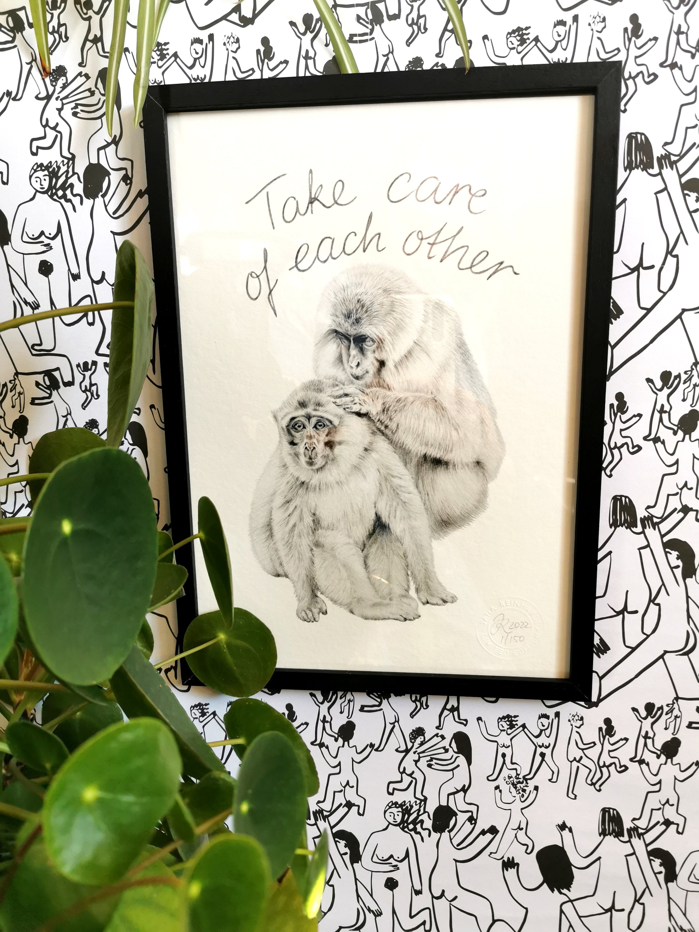 Monkey Art Print - Jana Reinhardt Ltd