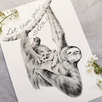 Sloth Art Print - Jana Reinhardt Ltd