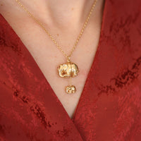 Mother and Baby Elephant Necklace - Jana Reinhardt Ltd