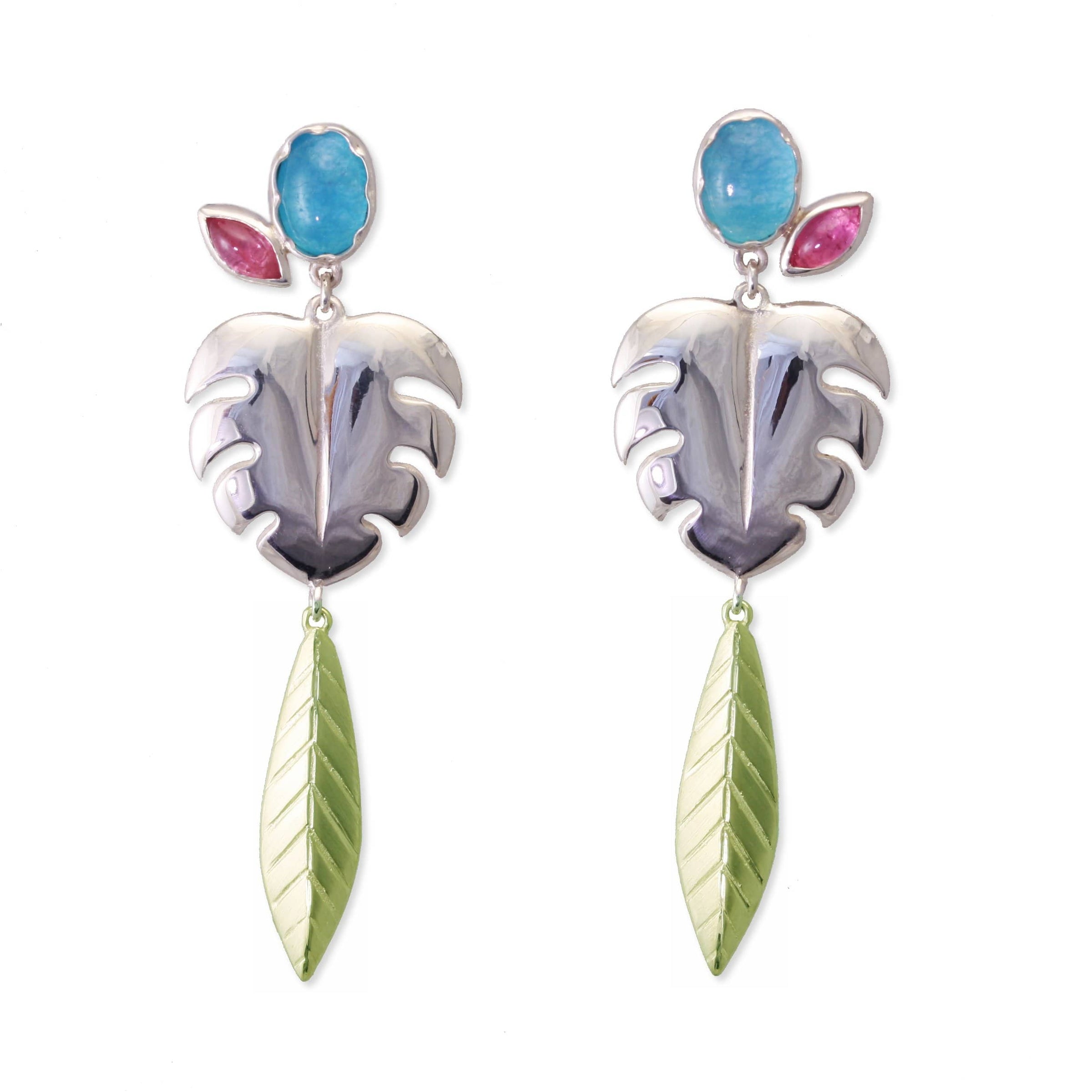 Leaf Drop Earrings - Jana Reinhardt Ltd