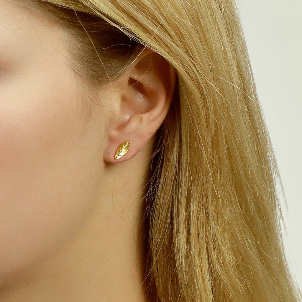 Leaf Stud Earrings - Jana Reinhardt Ltd