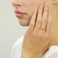 SALE gold plated Moon Ring size K 1/2 - Jana Reinhardt Ltd