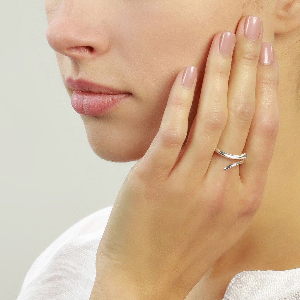 Snake Ring with black diamonds - Jana Reinhardt Ltd