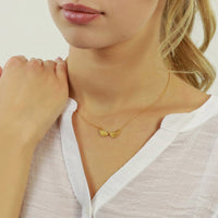 Tiny Double Wing Necklace - Jana Reinhardt Ltd