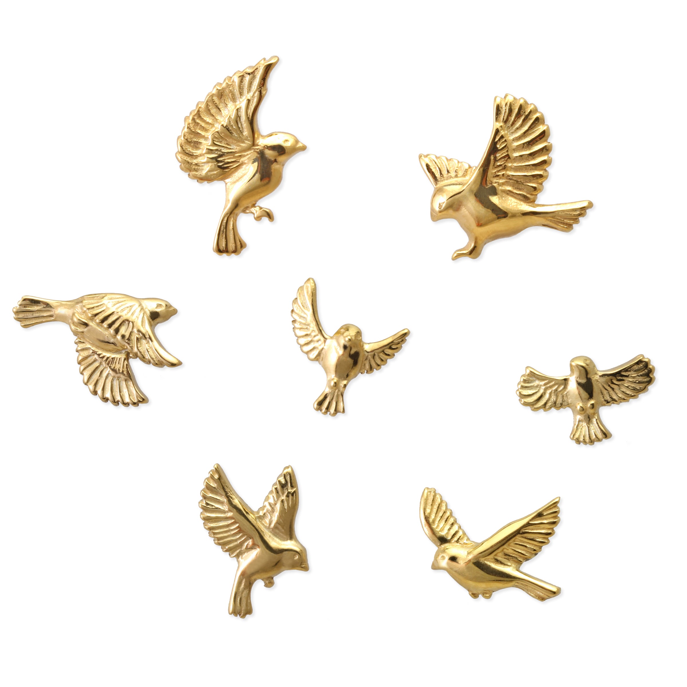 Garden Birds Mismatched Studs - Jana Reinhardt Ltd