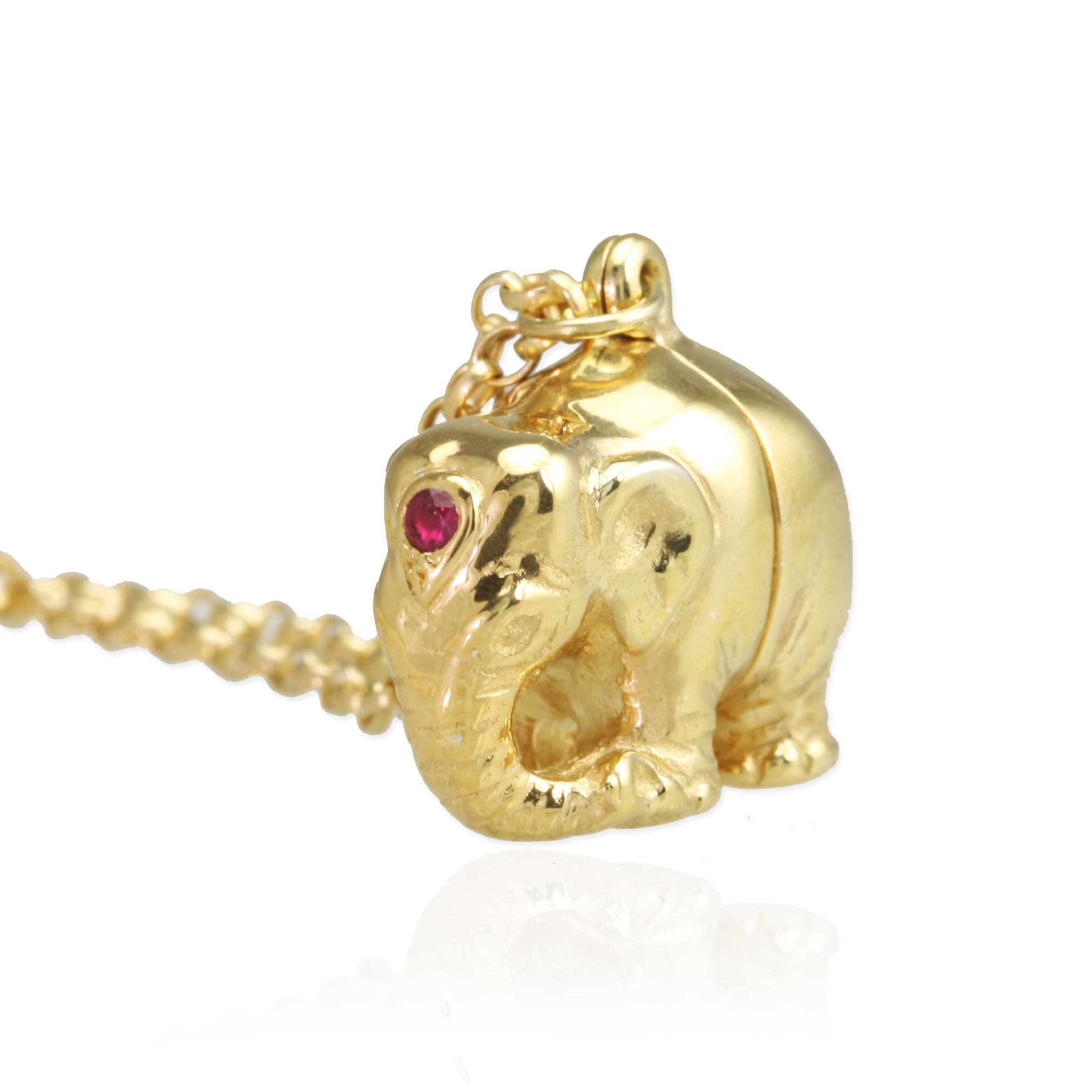 Mother and Baby Elephant Necklace - Jana Reinhardt Ltd