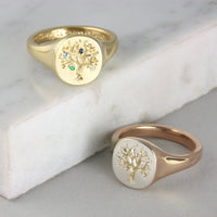 Family Tree Ring with Birthstones - Jana Reinhardt Ltd
