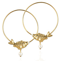 Fish Hoop Earrings - Jana Reinhardt Ltd