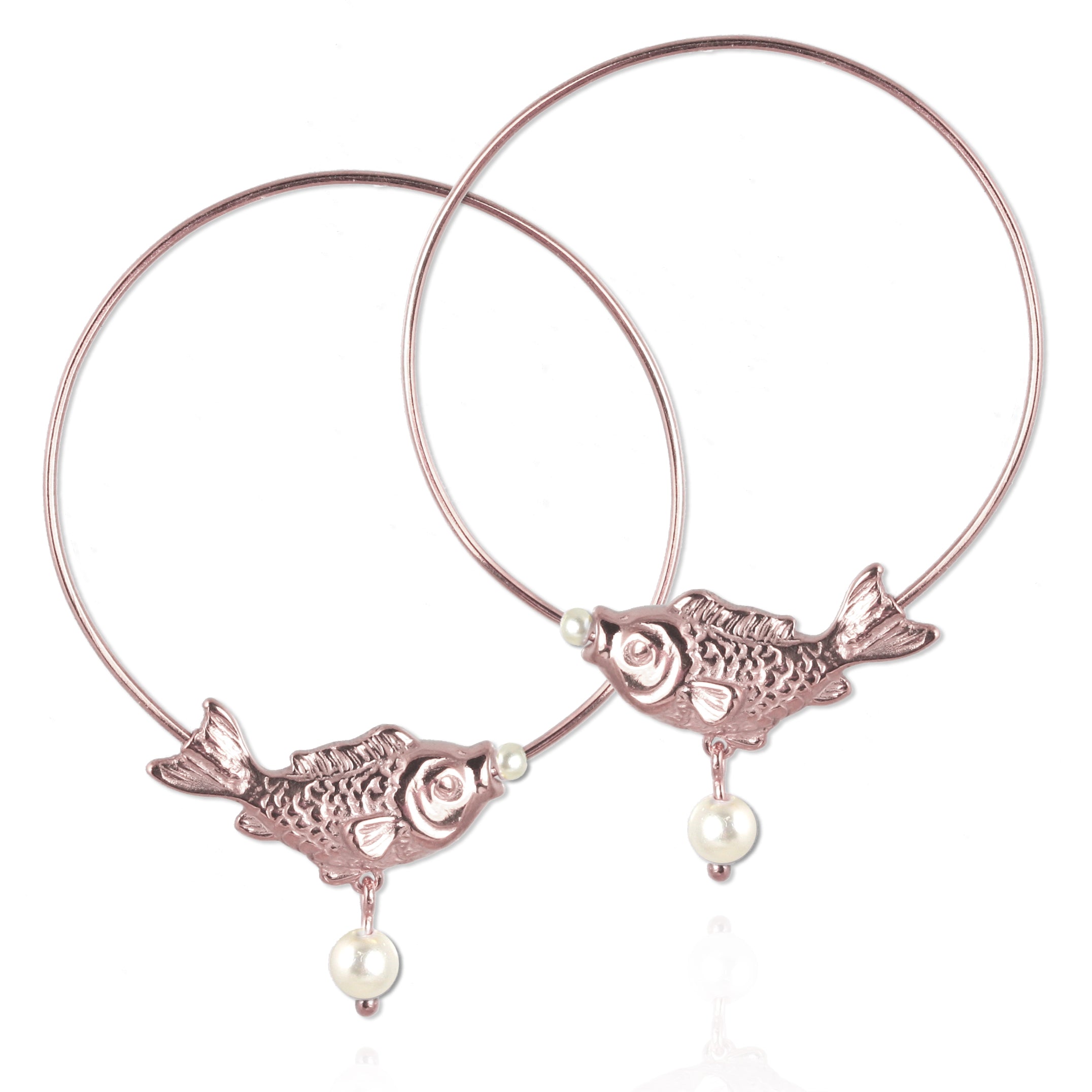 Fish Hoop Earrings - Jana Reinhardt Ltd