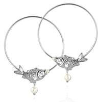 Fish Hoop Earrings - Jana Reinhardt Ltd