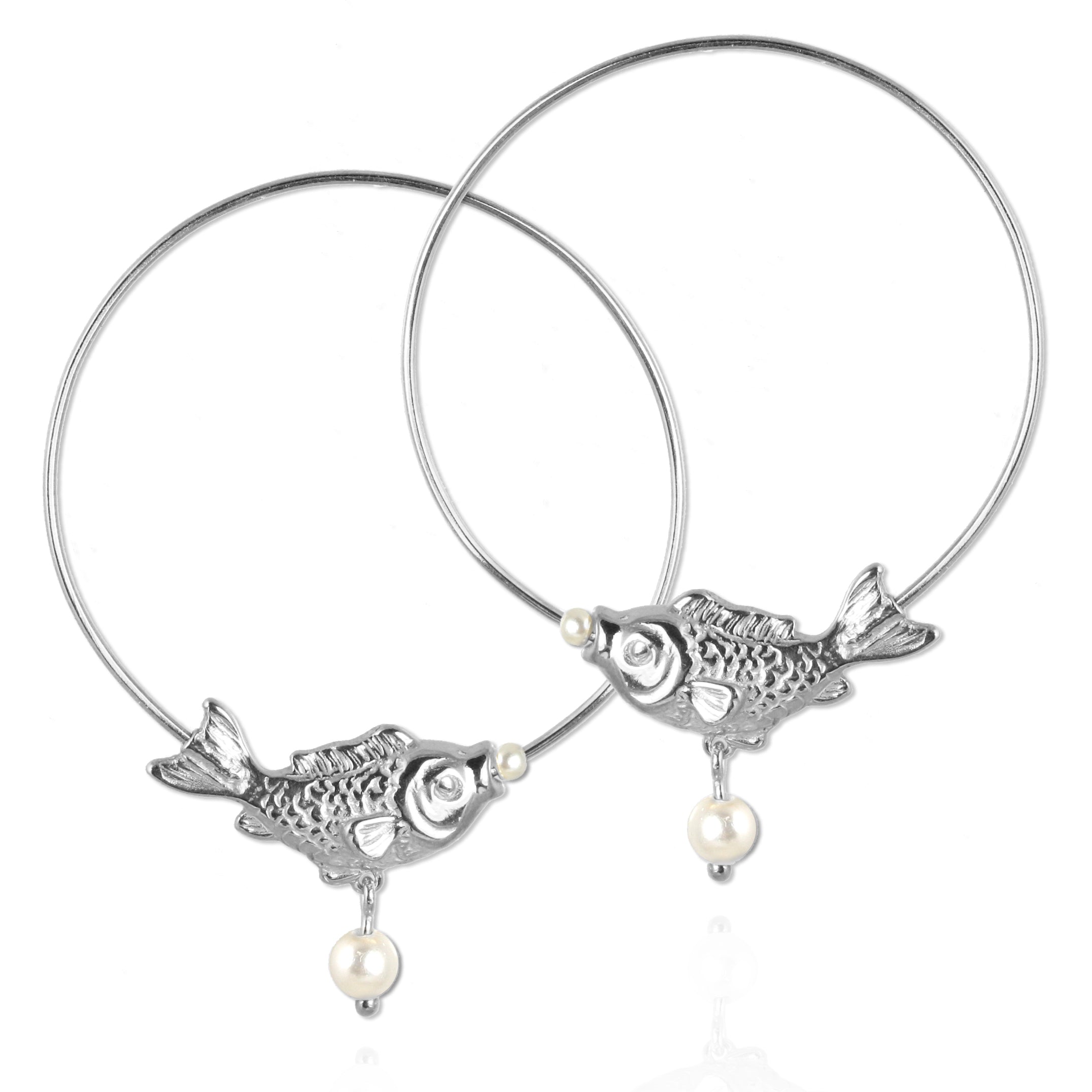 Fish Hoop Earrings - Jana Reinhardt Ltd