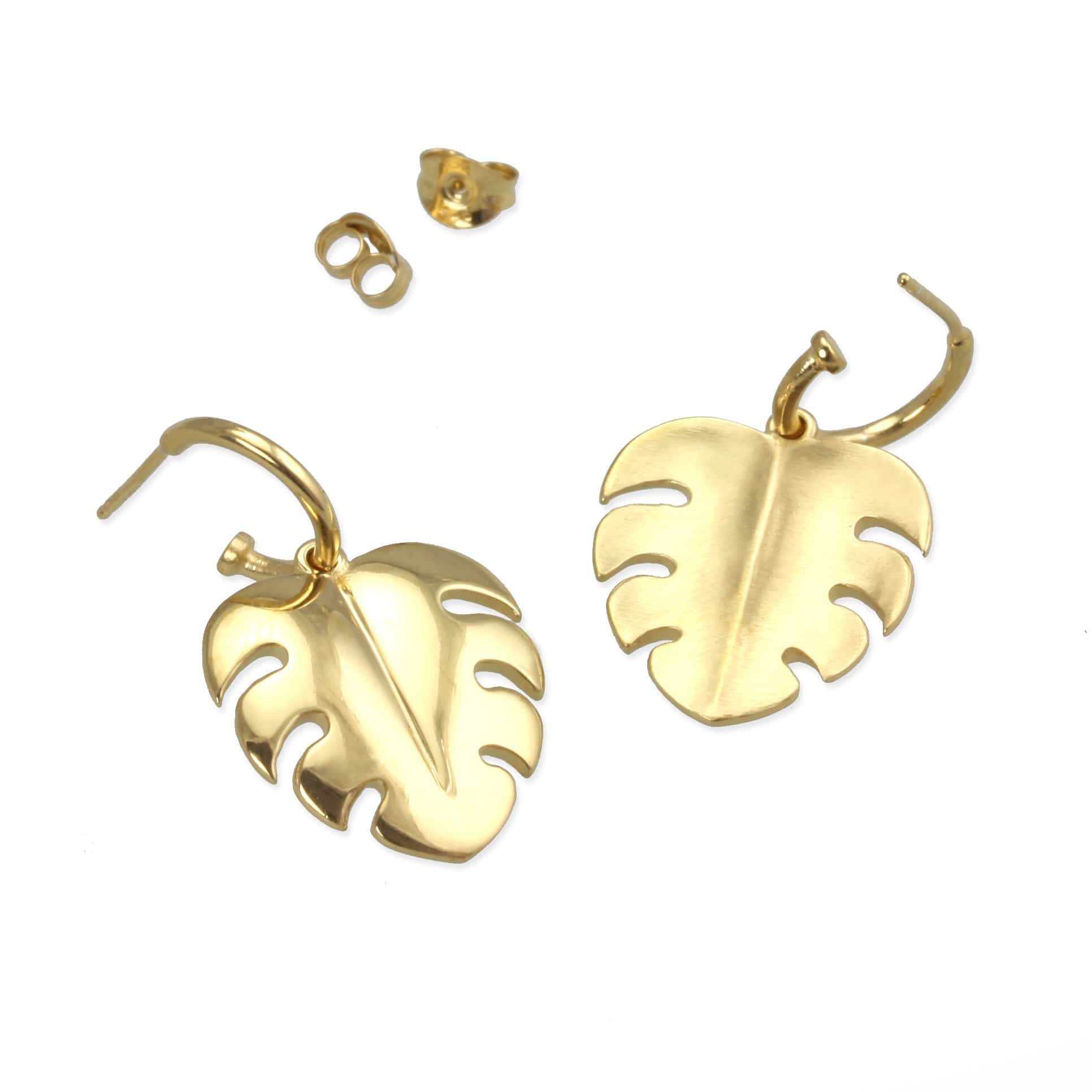 Monstera Leaf Earrings - Jana Reinhardt Ltd