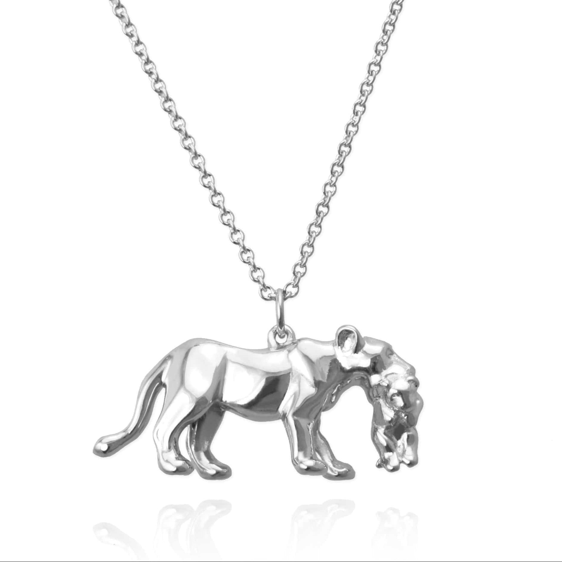 Lioness and Cub Necklace - Jana Reinhardt Ltd