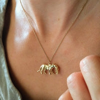 Lioness and Cub Necklace - Jana Reinhardt Ltd
