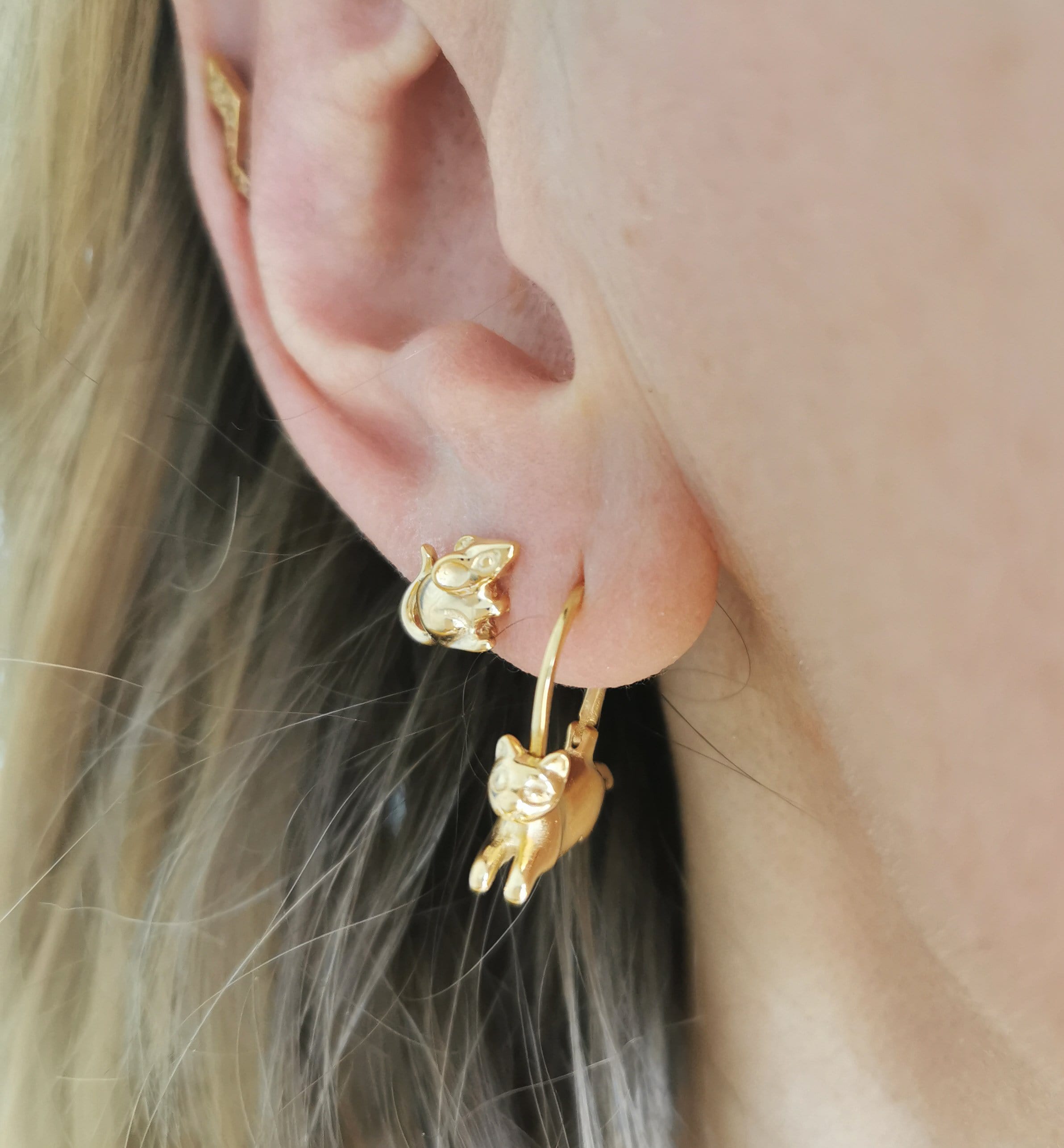 Tiny Mouse Ear Studs - Jana Reinhardt Ltd