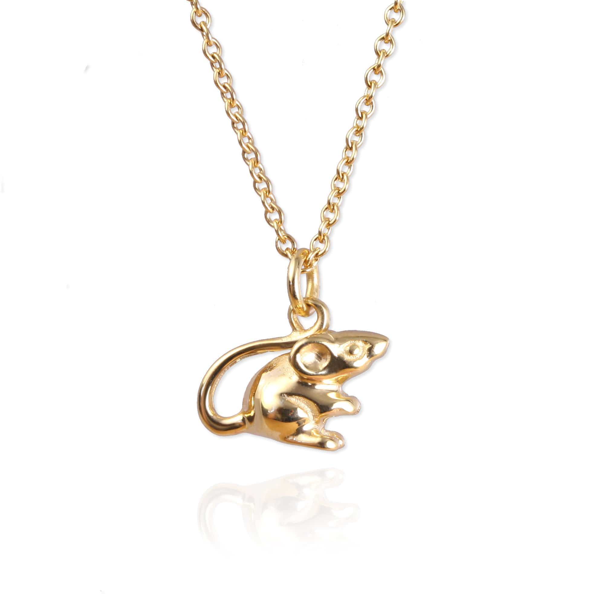 Tiny Mouse Necklace - Jana Reinhardt Ltd