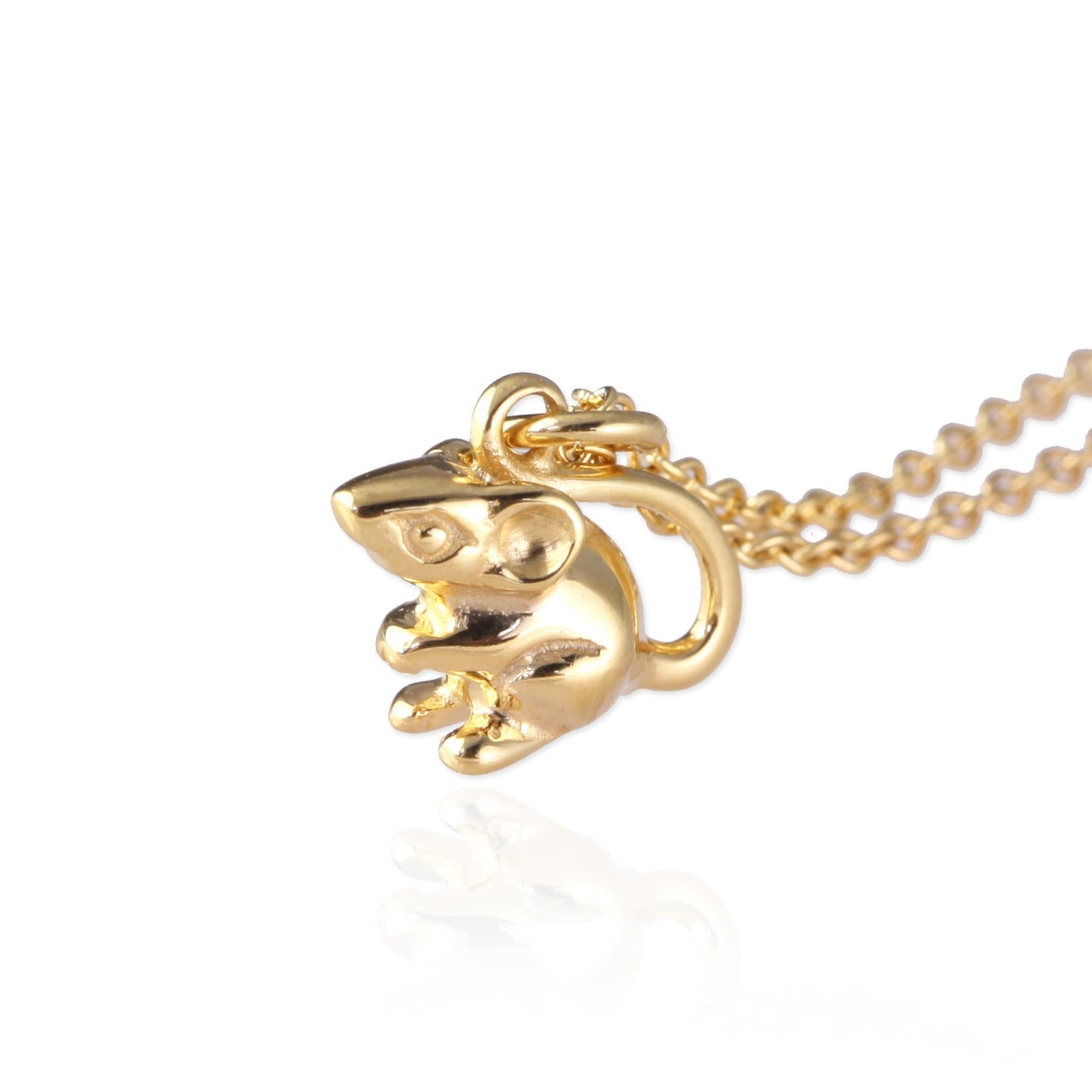 Tiny Mouse Necklace - Jana Reinhardt Ltd